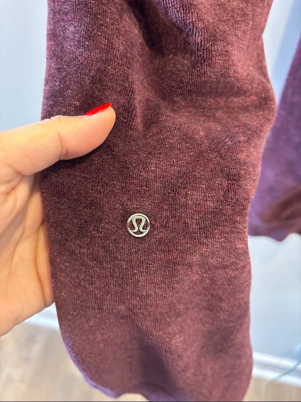 lululemon Warm Down Velour Jogger Heathered Artic Plum Size 6